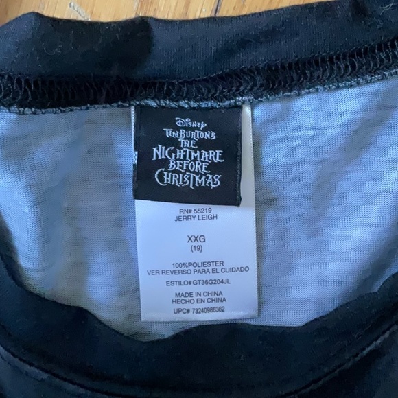 The Nightmare Before Christmas Jerry Leigh T-Shirt. Jack and Zero - Picture 3 of 4